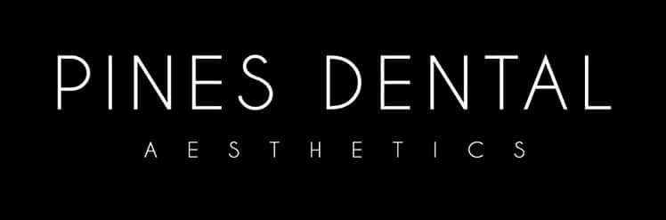 Pines Dental Aesthetics Logo Blkbgrnd